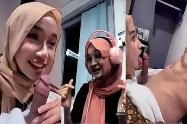 Sepongan Tiktokers Rara Chizzcakeee Muncrat